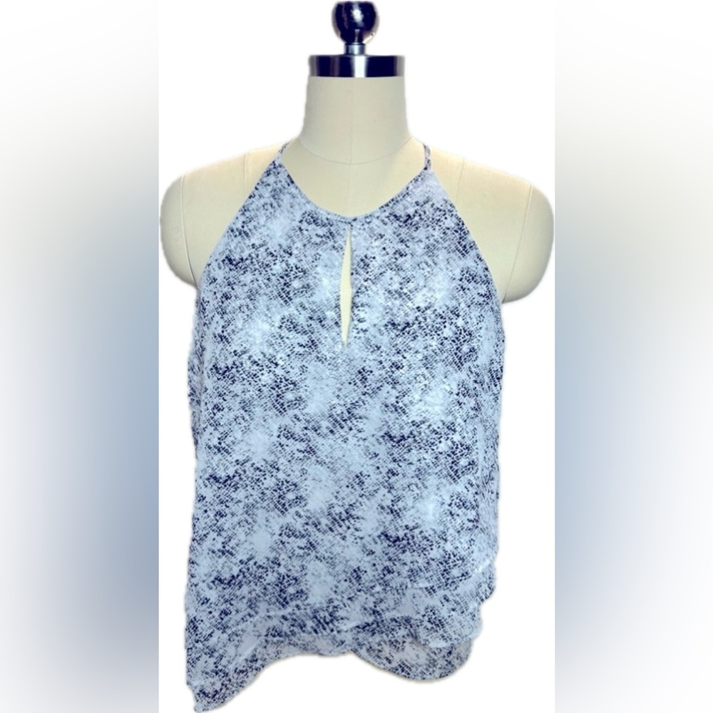 Black and white snake print blouse. Small.